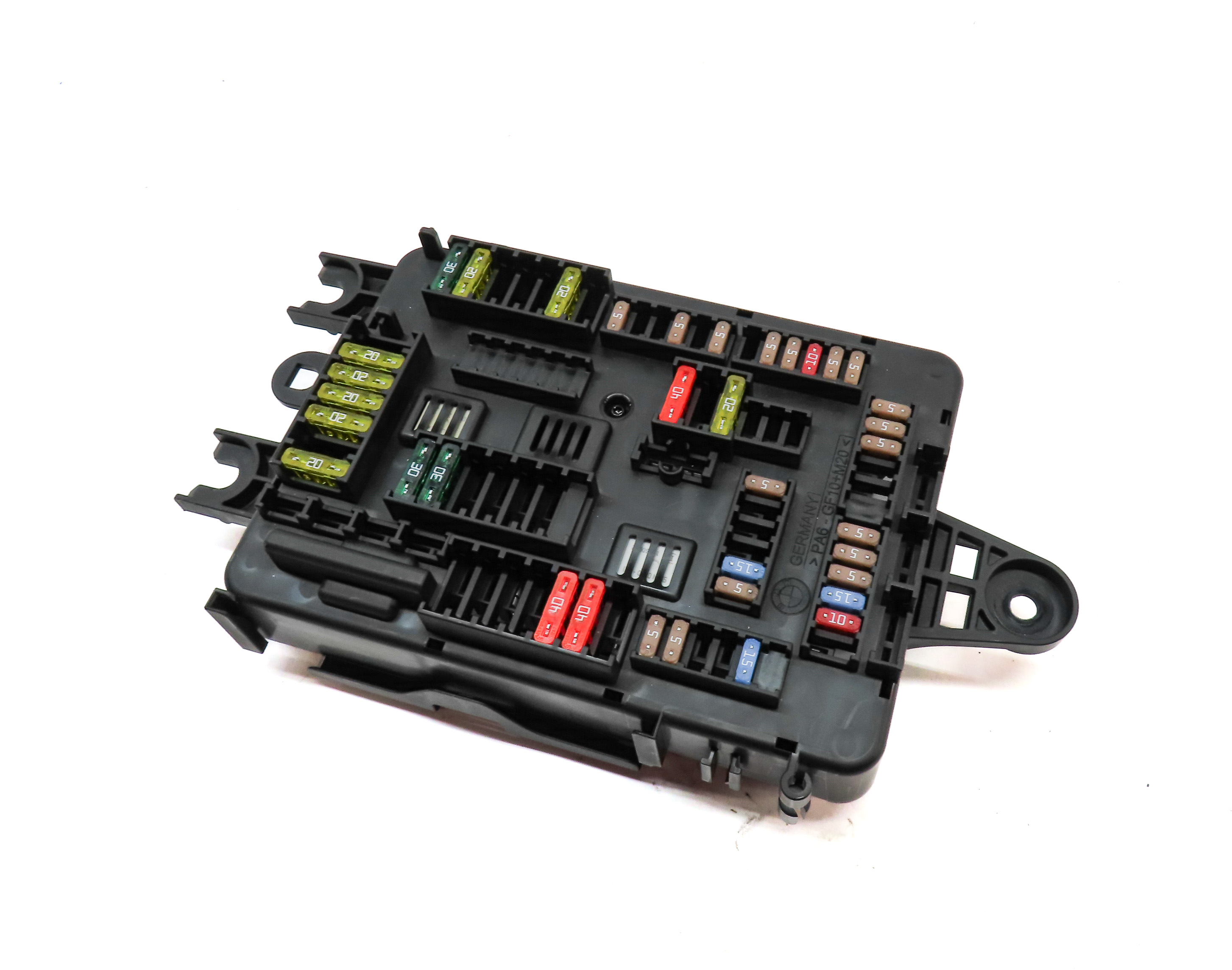 2013 BMW 335XI (F30) 3.0L (N55) ENGINE REAR TRUNK MOUNT FUSE RELAY PANEL — exact item pictured